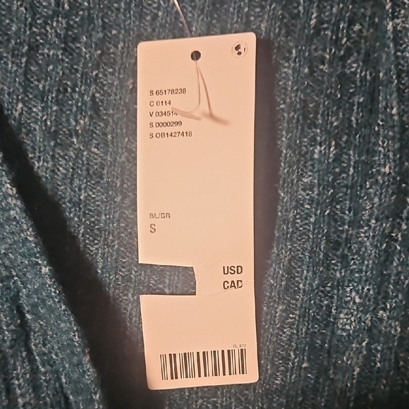 NWT Urban Outfitters Deep Teal Knit Top - Picture 6 of 8